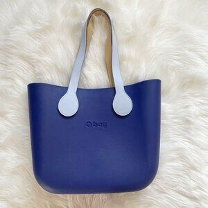 O Bag Blue Purple Thermoplastic Compound Mini Tote Shoulder Bag